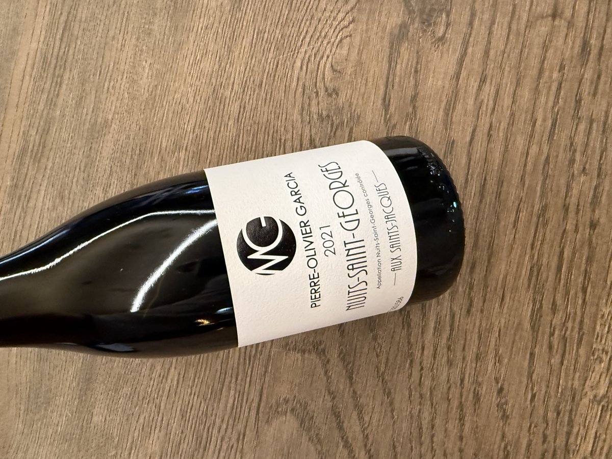 PIERRE OLIVIER GARCIA NUITS SAINT GEORGES AUX SAINT JACQUES 2021